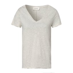 american vintage T-shirt damski Kobiety Dżersej szary|beżowy, S