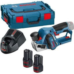 Bosch Narzędzia - Strug akumulatorowy 12 V, 56 mm, 2x akumulator 3,0 Ah Li-Ion, ładowarka 06015A7001