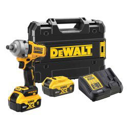 DeWALT Narzędzia - 18V AKU klucz udarowy, 2x akumulator, 5,0 Ah XR, ładowarka DCF891P2T