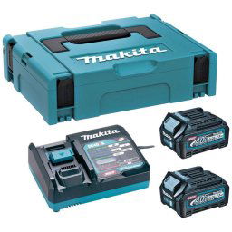 Makita Akcesoria - Zestaw ładowarki 12A i 2x akumulatora 40 V XGT 2,5 Ah 191J81-6