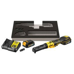 DeWALT Narzędzia - Grzechotka akumulatorowa 18V, 2x akumulator 1,7 Ah POWERSTACK, ładowarka DCF510E2G