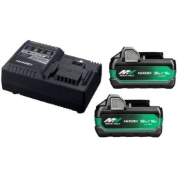 HiKOKI - Zestaw ładowarki i 2x akumulatora Multivolt 18/36V 5,0/2,5 Ah UC18YSL3WHZ