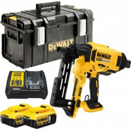 DeWALT Narzędzia - Zszywacz akumulatorowy 18 V do ogrodzeń 40-50 mm, 2x akumulatory 5,0 Ah XR, ładowarka DCFS950P2
