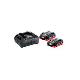 Metabo - Zestaw ładowarki 4A i akumulatora 2x 18 V LiHD 4,0 Ah 685163000