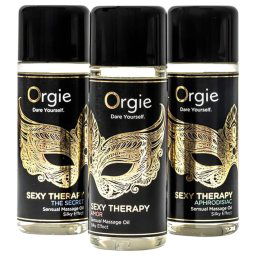Orgie Sexy Therapy - zmysłowy zestaw olejków do masażu (3x30ml)