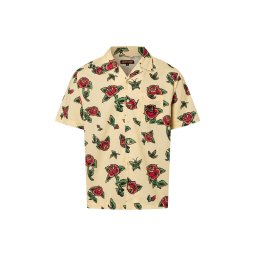 Santa Cruz koszulka z krótkim rękawem - Flash Roses Mężczyźni Modern Fit Bawełna żółty|wielokolorowy, XS