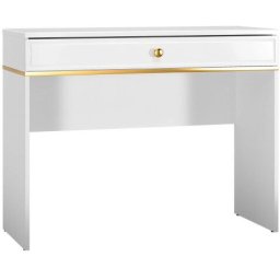 MLMEBLE Toaletka Kosmetyczna Glamour Goldin 10 Biały/złoty