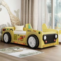 PLASTIKO Łóżko Samochód Safari, Materac
