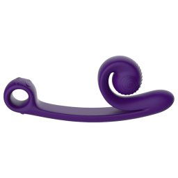 Snail Vibe Curve - 2w1 stymulator łechtaczki wibrator (fioletowy)