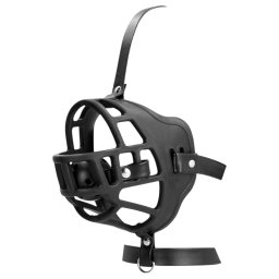 Ouch! - kaganiec do ust z wbudowanymi kneblami - czarny