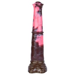 Bad Horse - silikonowy koński członek - 24 cm (brąz-róż)