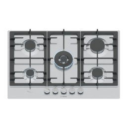 Bosch Płyta gazowa PCQ7A5I90 75 cm inox