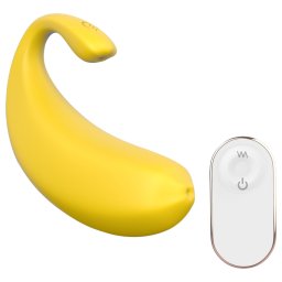 Sex HD - inteligentne, wibrujące jajko o kształcie banana (żółte)