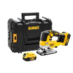 DeWALT - 18V AKU, wyrzynarka, 2x akumulator 5,0 Ah XR, ładowarka DCS334P2