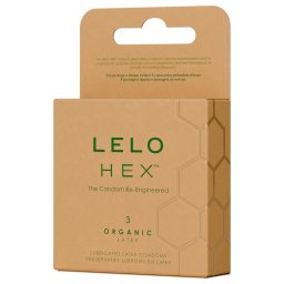 LELO Hex Organic - prezerwatywy wzmacniające - 3 sztuki