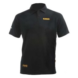 DeWALT - Męska koszulka polo Rutland Performance, rozmiar L, czarna 48908/L