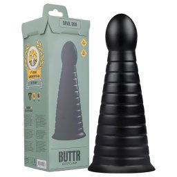 BUTTR Devil Dog - czarny dildo z przyssawką
