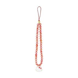 Hello Kitty Pearls Kitty Head Czerwony