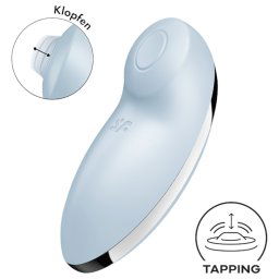 Satisfyer Tap & Climax 2 - 2in1 stymulator łechtaczki i wibrator (niebieski)