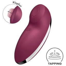 Satisfyer Tap & Climax 2 - wibrator i stymulator łechtaczki 2w1 - czerwony