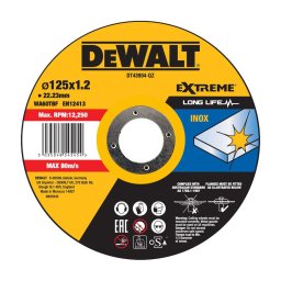 DeWALT - Tarcza tnąca 125 x 22,2 x 1,2 mm DT43904