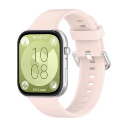Bizon Strap Watch Silicone Pro SR do Huawei Watch Fit 3 Jasno-różowy