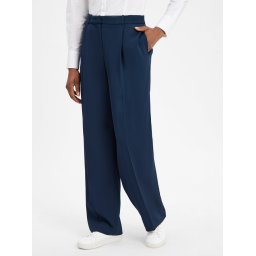 Tommy Hilfiger Damskie spodnie materiałowe Kobiety wiskoza niebieski, 40