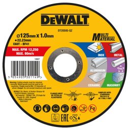 DeWALT Akcesoria - Tarcza tnąca 125x22,23 mm DT20595