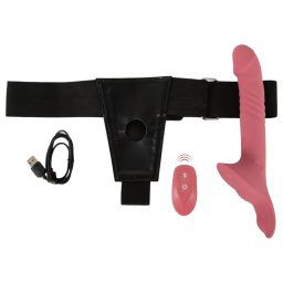You2Toys - Zestaw wibratora z paskami (czerwony)