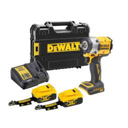 DeWALT Narzędzia - 18V AKU klucz udarowy, 2 akumulator 5,0 Ah LANYARD READY, ładowarka DCF921P2LRT