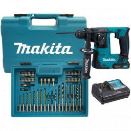 Makita Narzędzia - Młotowiertarka akumulatorowa 12 V, 2x akumulator 1,5 Ah CTX, ładowarka HR140DWYE1