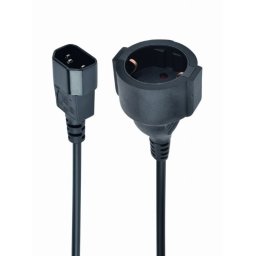 Gembird Adapter zasilania IEC320 C14->SCHUKO(F) 15 cm