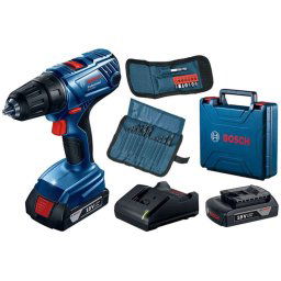Bosch Narzędzia - Wiertarko-wkrętarka akumulatorowa 18 V, 2x akumulator Li-Ion 2,0 Ah, ładowarka 06019F810A