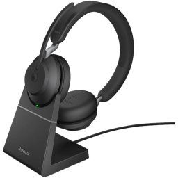 Jabra Evolve2 65 Stereo + Charging Station UC (Universal Communications) Microsoft Teams USB-C USB-A