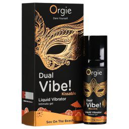Orgie Dual Vibe - unisex płynny wibrator - Sex on the Beach (15ml)
