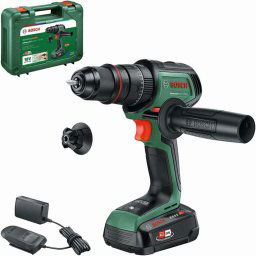 Bosch Narzędzia - Wiertarko-wkrętarka udarowa akumulatorowa 18 V, 2x akumulator 2,5 Ah Li-Ion, ładowarka 06039E2101