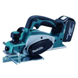 Makita Narzędzia - Strug akumulatorowy 18V, 82 mm, 2x akumulator 5,0 Ah, ładowarka DKP180RTJ