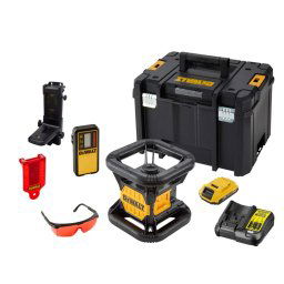 DeWALT Narzędzia - AKU laser obrotowy 18 V, zasięg 457 m, z akcesoriami, 1x akumulator 2,0 Ah XR, ładowarka DCE074D1R