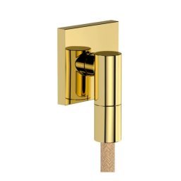 Hansgrohe FixFit Fine E - Uchwyt ścienny, polerowany wygląd złota 28883990