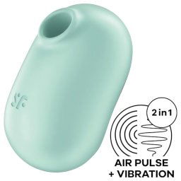 Satisfyer Pro To Go 2 - akumulatorowy, powietrzny stymulator łechtaczki (miętowy)