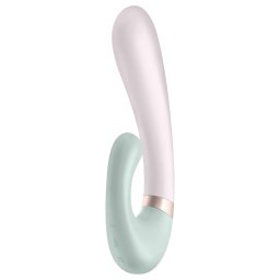 Satisfyer Heat Wave - wibrujący masażer z funkcją grzania - mięta