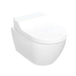 Geberit AquaClean - Bidet elektroniczny Tuma Comfort z ceramiką, wiszący, TurboFlush, SoftClosing, KeraTect, biały 146.290.11.1