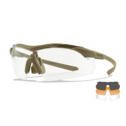 Okulary balistyczne Wiley WX Vapor Comm 2.5 Set 3in1 Matte Tan 3562 wymienne szybki