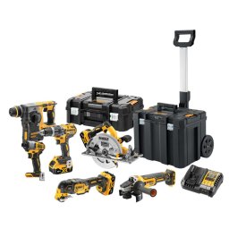 DeWALT Narzędzia - 12-częściowy zestaw narzędzi AKU, akumulatorów i ładowarki DCK624P3T