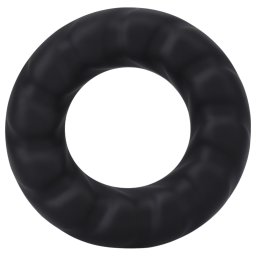 Doc Johnson Fat Tire - pierścień na penisa - szeroki - silikonowy - czarny