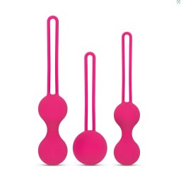 Easytoys - kulki gejszy - zestaw 3 sztuki - różowy