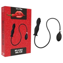 Wild Play - nadmuchiwany korek analny (czarny)