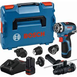 Bosch Narzędzia - Wiertarko-wkrętarka akumulatorowa 12 V, z akcesoriami, 2x akumulator 3,0 Ah Li-Ion, ładowarka 06019H3008