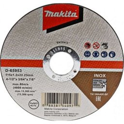 Makita Akcesoria - Tarcza tnąca do stali nierdzewnej 115x22,23 mm D-65953