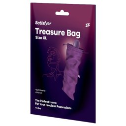Satisfyer Treasure Bag XL - worek do przechowywania - dyskretny - fioletowy - XL